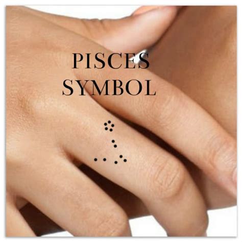 Pisces Temporary Tattoo 2 Small Finger Tattoos Zodiac Star - Etsy New ...