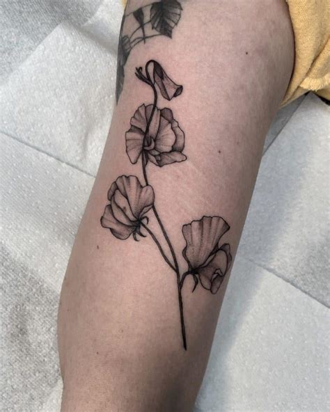 Top 57+ Best Sweet Pea Flower Tattoo Ideas - [2021 Inspiration Guide]