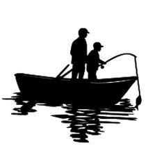 Father And Son Fishing Silhouette at GetDrawings | Free download