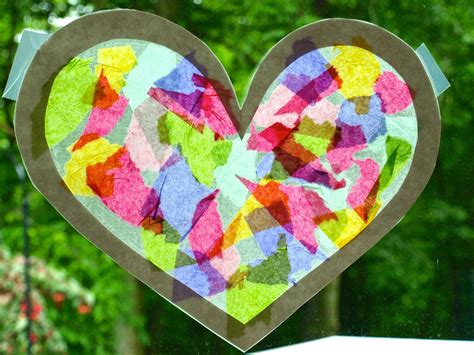 Glimmer Creations: Tissue Paper Stained Glass Craft Tutorial