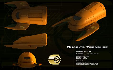 Ferengi Shuttle 'Quark's Treasure' ortho by unusualsuspex.deviantart.com on @deviantART