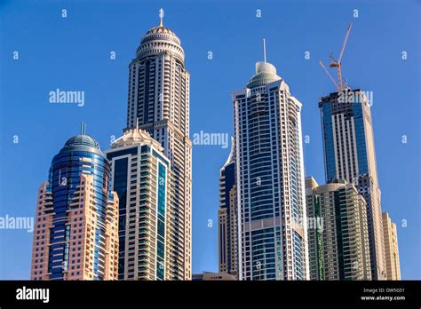 Skyscrapers in Dubai Marina. UAE Stock Photo - Alamy