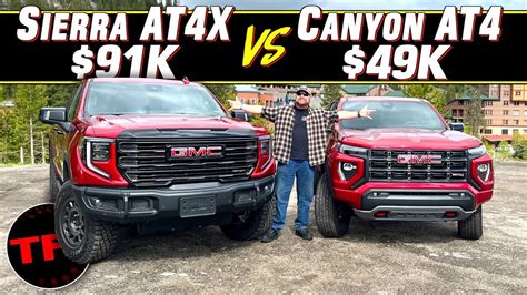 GMC Canyon AT4 vs. Sierra AT4X: Does Nearly Twice the Money Get You ...