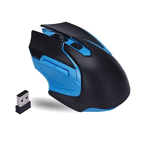 Blue Mini Wireless Gaming Mouse 2.4GHz Wireless Optical Gaming Mouse ...