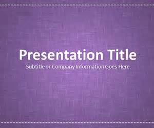 Linen Purple PowerPoint Template