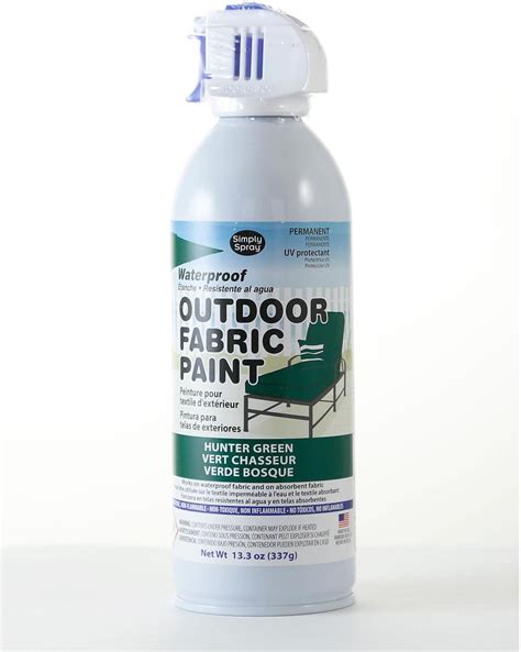 Simply Spray Outdoor Waterproof Fabric Spray Paint 13.3 Oz. Can Hunter Green: Amazon.ca: Home ...