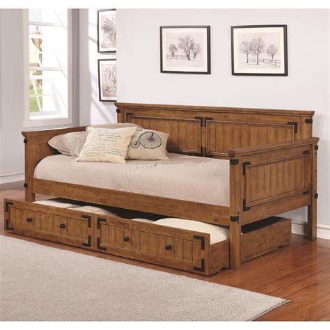 Coaster Daybeds by Coaster Rustic Daybed | A1 Furniture & Mattress ...