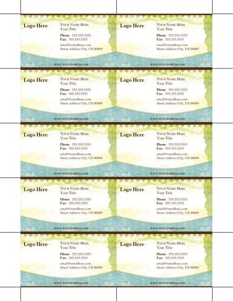 Free Printable Business Card Templates For Teachers - Printable Card Free