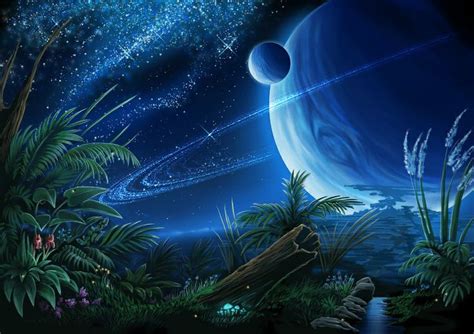 Inhabitable planet | Fantasy landscape, Scifi fantasy art, Space art