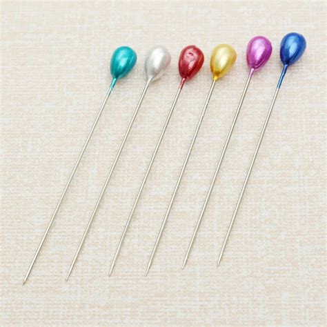 50Pcs/set Sewing Accessories Patchwork Pins Pearl Head Pins Needles ...