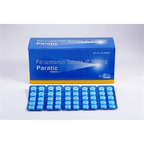 Generic Medicine Paracetamol Tablets Ip 500Mg Age Group: Suitable For ...