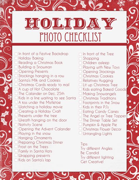 Christmas Checklist Printable