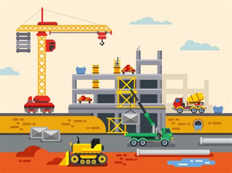 construction infographic template vector 02 free download
