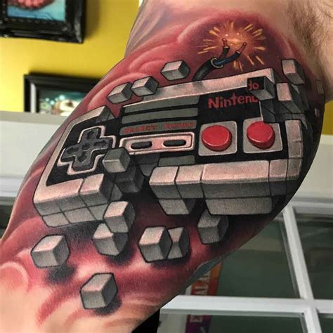 Nintendo Gamepad Tattoo - Best Tattoo Ideas Gallery | Tatuaje de nintendo, Tatuajes de ...