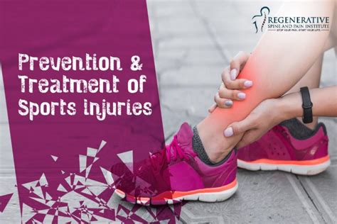 Prevention and Treatment of Sports Injuries: Regenerative Spine and Pain Institute: Board ...