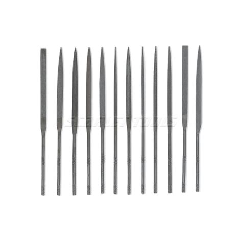 12 pc Needle Files Set (All 12 Types), 16cms, Cut 2 : Scarlet Tools