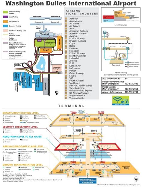 Washington Dulles International Airport map | Washington dulles ...