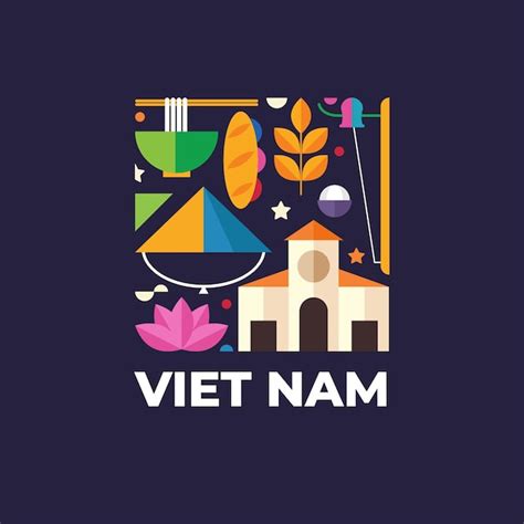 Free Vector | Vietnam Travel Country Logo template