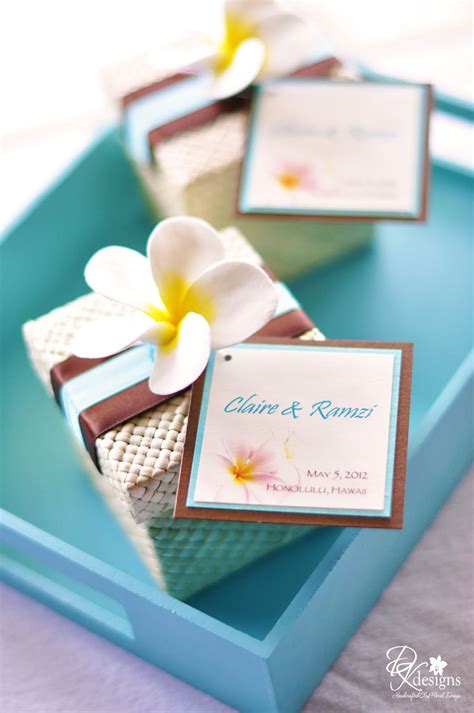 DK Designs: Destination Hawaii Wedding Favors