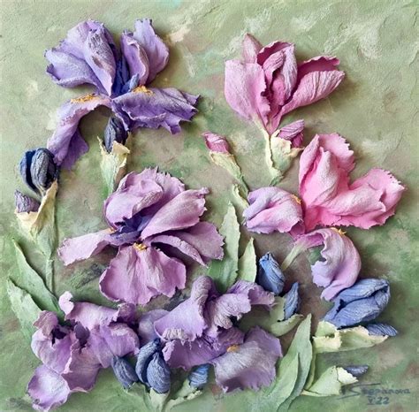 Texture Painting On Canvas, Impasto Painting, 3d Painting, Mixed Media Painting, Floral ...