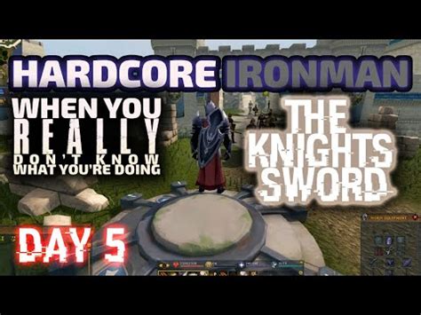 RS3 HARDCORE IRONMAN DAY 5 | THE KNIGHTS SWORD | DEATH PLATEAU | LIVE ...