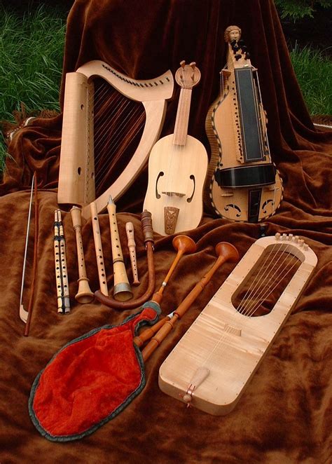 Irish Music Instruments consist of fiddle, flutes, bagpipes, free reeds instruments, banjo ...