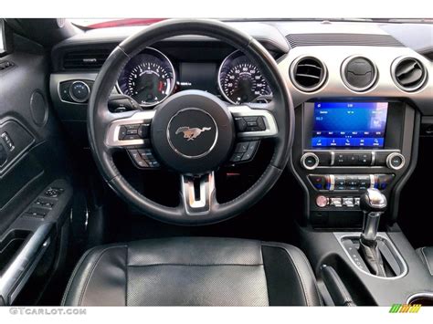 2019 Ford Mustang EcoBoost Premium Convertible Ebony Dashboard Photo #142306955 | GTCarLot.com