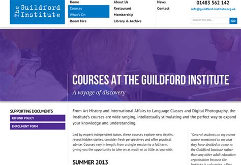 The Guildford Institute | Boo Design