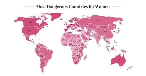 Most Dangerous Places In The World Map