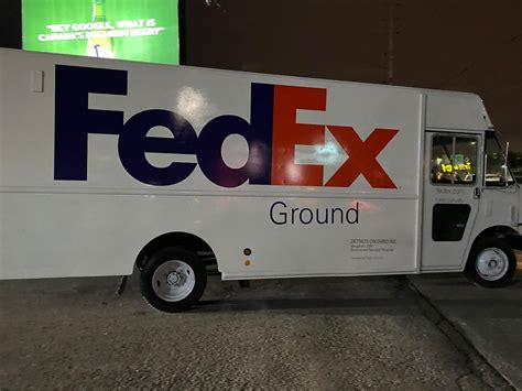 FedEx Ground Box Truck Vinyl Lettering Wrap - Printam