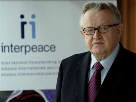 Ahtisaari / Ahtisaari Says Childhood Experiences Made Him A Peacemaker ...
