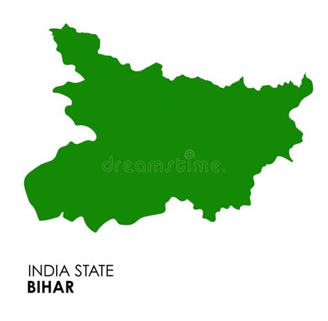 Bihar Map of Indian State. Bihar Map Vector Illustration Stock Illustration - Illustration of ...