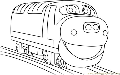 Brewster Running Coloring Page for Kids - Free Chuggington Printable ...