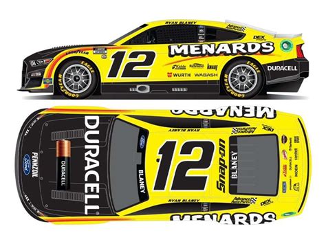 Ryan Blaney 2023 Menards / Duracell 1:64 Nascar Diecast