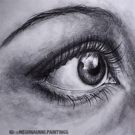 Simple Pencil Eye Drawing