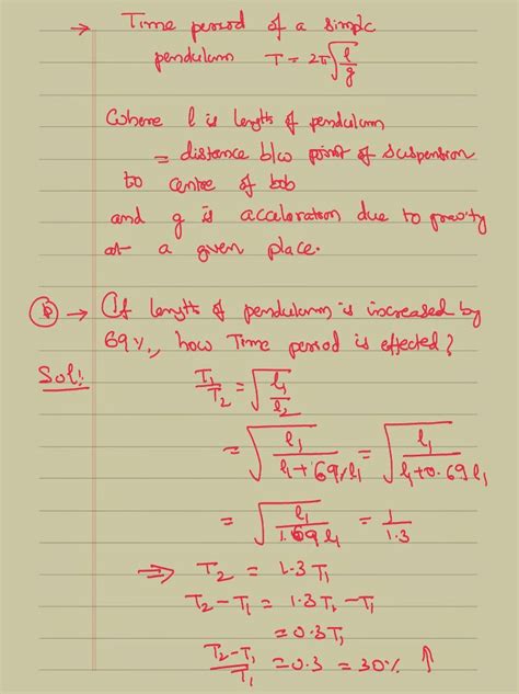 Time Period of Simple pendulum | IIT JEE and NEET Physics