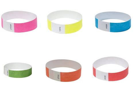 Mixed Colour Tyvek Wristbands | Mixed Order Coloured Tyvek Wristbands