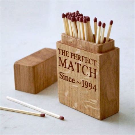 Personalised Wooden Matchstick Box By Traditional Wooden Gifts | Wooden ...