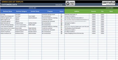 Customer Follow Up Sheet in Excel | Excel spreadsheets templates, List ...