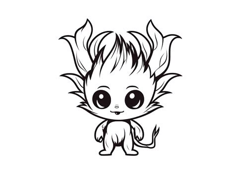 Spooky Wendigo - Coloring Page