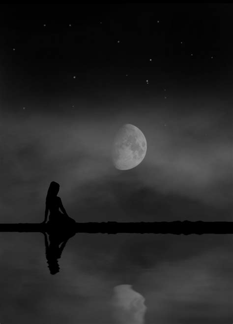 Reflection Moon Free Stock Photo - Public Domain Pictures