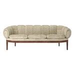 GUBI Croissant 3-seater sofa, oiled walnut - Dedar Smilla 002 | Finnish Design Shop