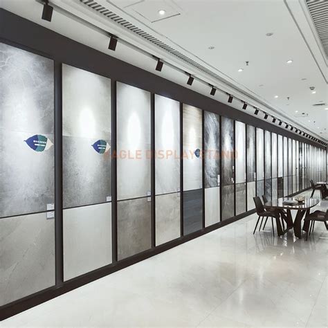 Space-efficient tile showroom interior design Display Tower, Display Design, Design Shop ...