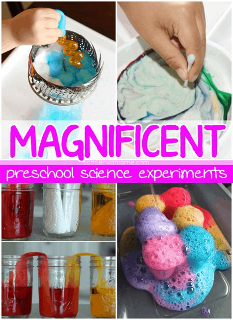 Magnificent Preschool Science Experiments: Preschool hands on learning - ConservaMom