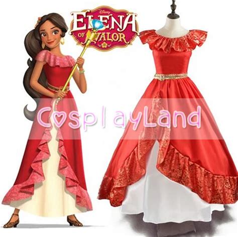 Elena of Avalor Princess Elena Dress Cosplay Costume Adult Women Princess Costumes Halloween ...