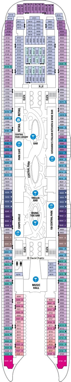 Royal Caribbean Allure of the Seas Deck Plans: Ship Layout, Staterooms ...