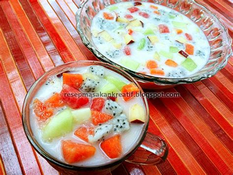 RESEP ES BUAH SUSU CAMPUR BUAH NAGA - Aneka Resep Masakan Sederhana Kreatif