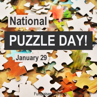 National Puzzle Day, January 29 | National days, National celebration ...