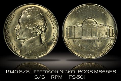 Michael Kittle Rare Coins - 1940-S/S Jefferson Nickel RPM FS-501 PCGS MS65FS