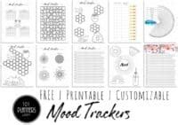 FREE Printable Mood Tracker Bullet Journal & Classic Style | 20 Templates